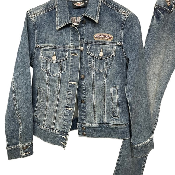 Harley Davidson jacket and pants size S/6 - Picture 8 of 16